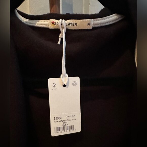 Marine Layer Afternoon Zip Up Hoodie NWT - Picture 4 of 7